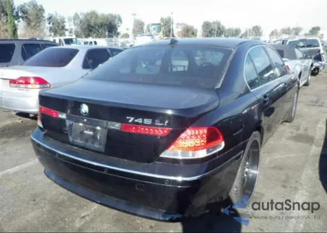 2003 BMW 745Li z USA, uszkodzony, nr VIN WBAGN63493DR12248